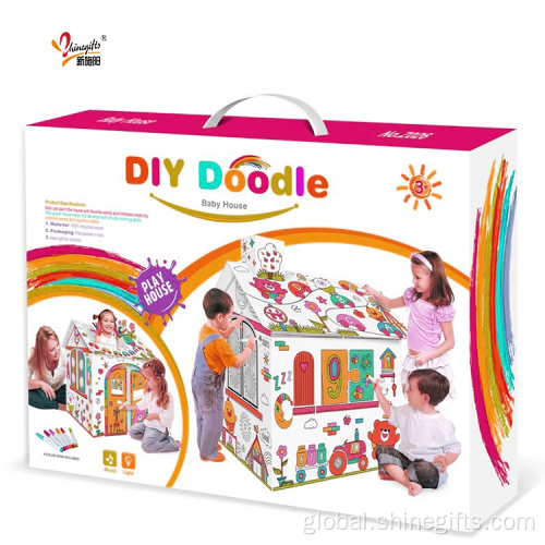 Paint Brush Set Diy Tent Toy House Kids 3D Diy Doodle Manufactory